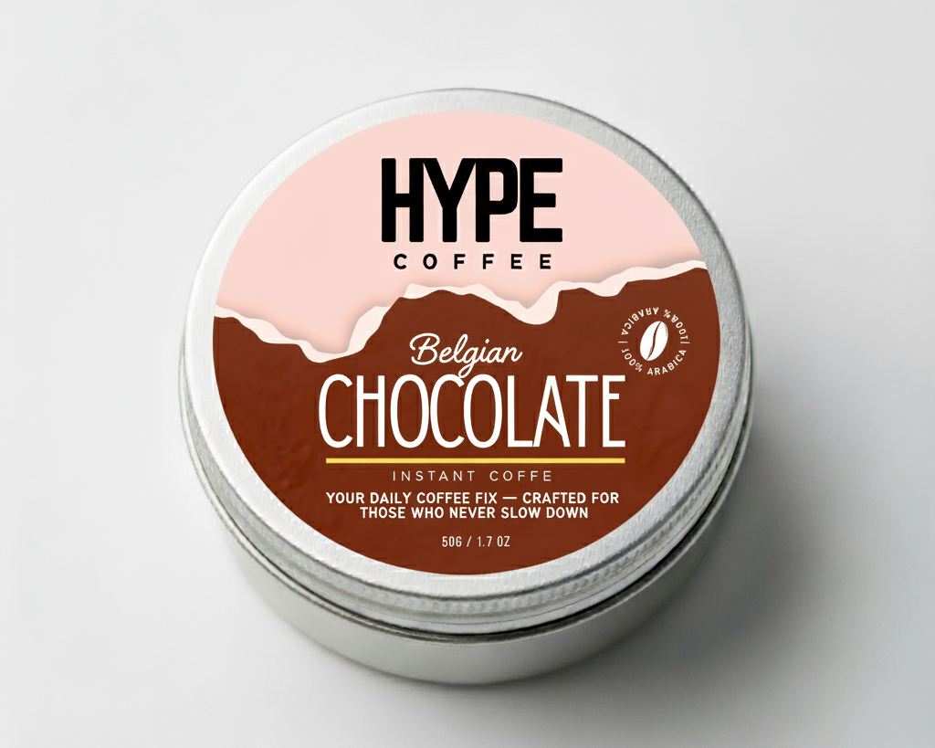 HYPE Belgian Chocolate | 100% Arabica Instant Coffee - 50g