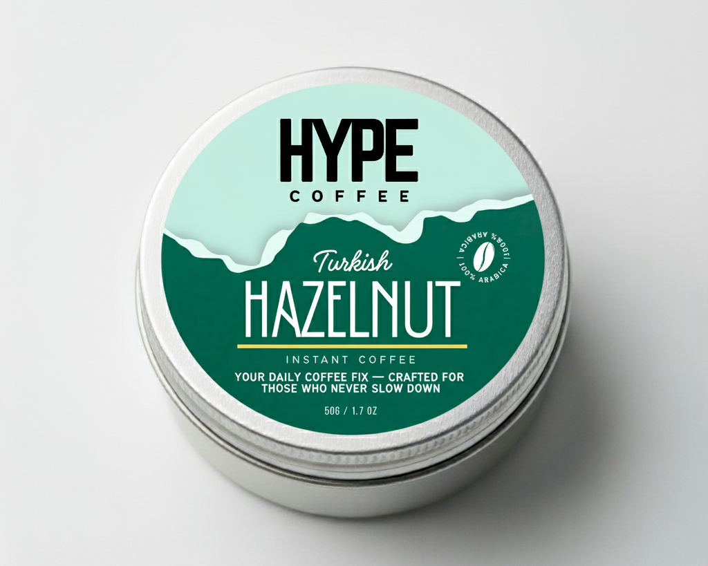 HYPE Turkish Hazelnut | 100% Arabica Instant Coffee - 50g